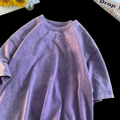 Men’s Oversized T-Shirt – Acid Wash Vintage Streetwear Tee