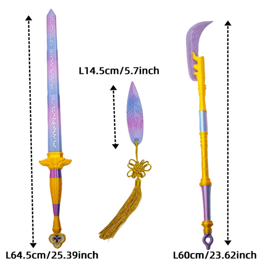 Cosplay Sword Prop Long Costume Accessory for Halloween & Roleplay