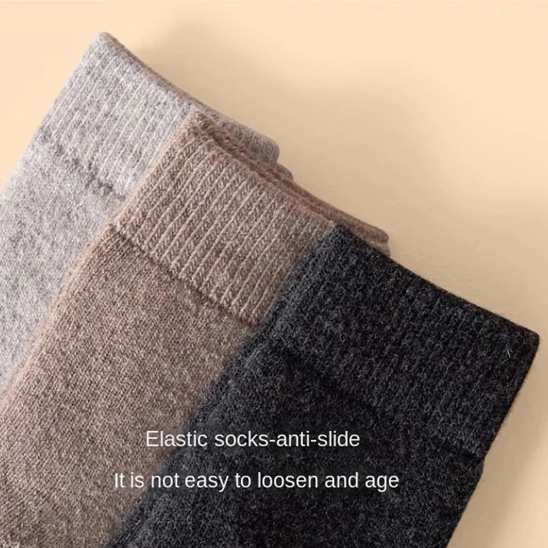 Winter Wool Socks Thick Warm Unisex Crew Socks for Cold Weather