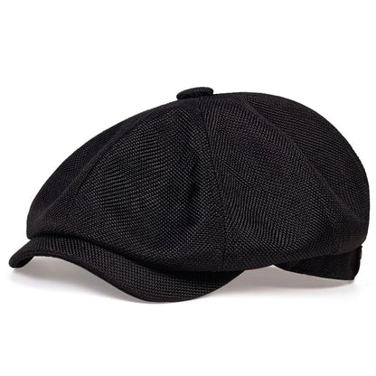 Newsboy Cap Plaid Octagonal Flat Cap for Men and Women
