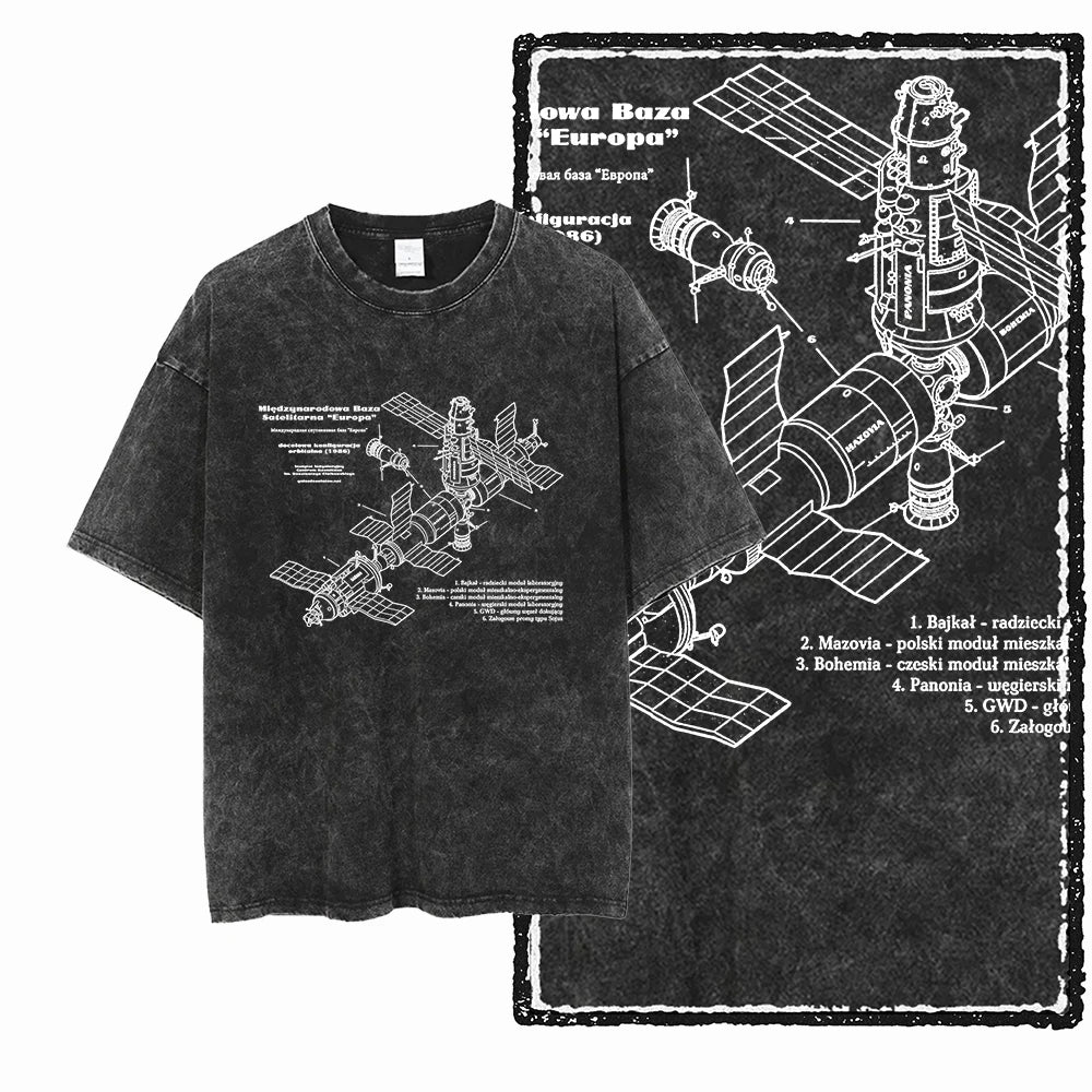 Space T Shirt for Men  Astronaut Graphic Cotton Tee