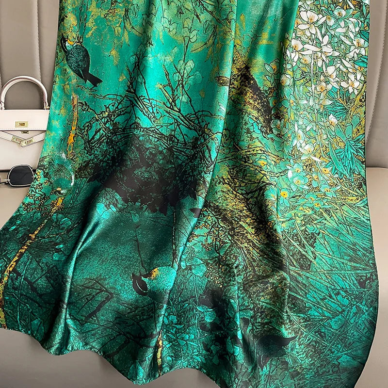 Women's Polyester Scarf, Soft Long Shawl for Beach & Everyday Wear