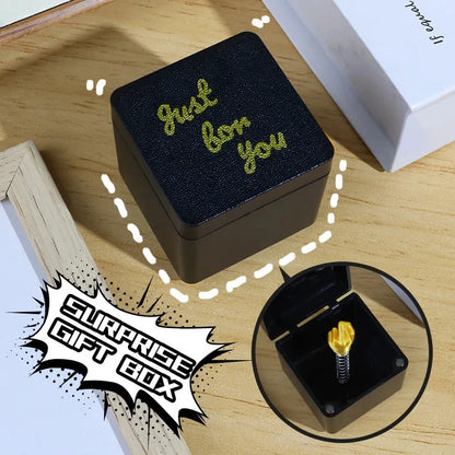 Middle Finger Prank Gift Box – Funny Surprise Desk Decoration