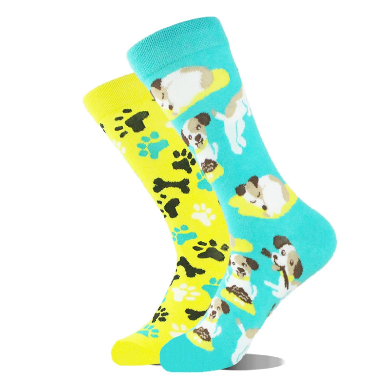 Funny Men's Socks Cotton Novelty Crew Socks Unisex
