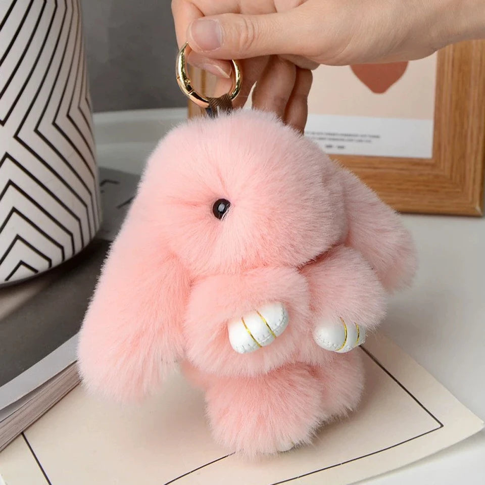 Rabbit Plush Keychain 15cm Cute Bag Charm