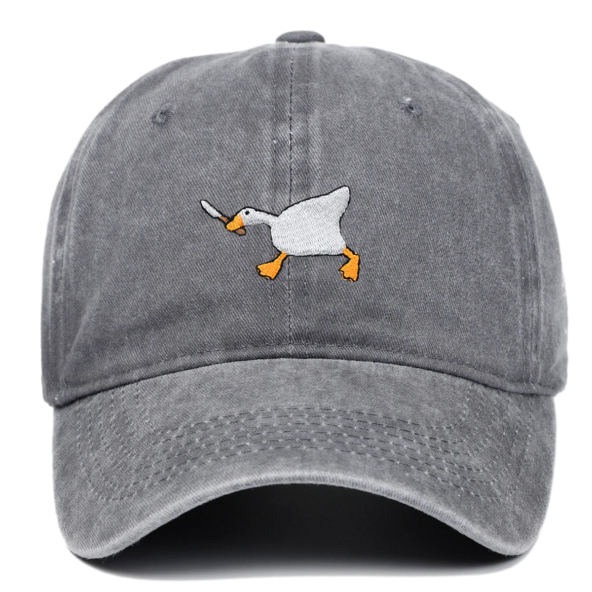 Embroidered Baseball Cap with Goose Design for Men & Women