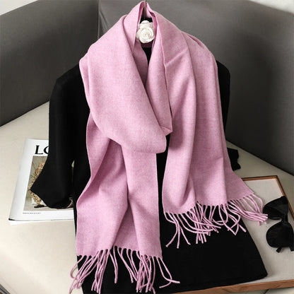 Women's Winter Scarf – Long Warm Solid Shawl Wrap