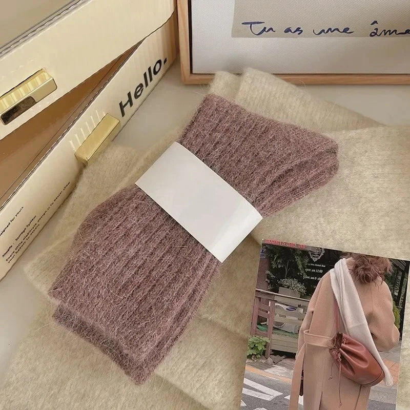 Women's Winter Socks Warm Long Thermal Mid Tube Socks