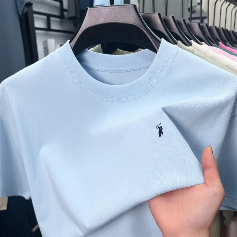 Men's Cotton T-Shirts 100% Cotton Short Sleeve Casual O-Neck