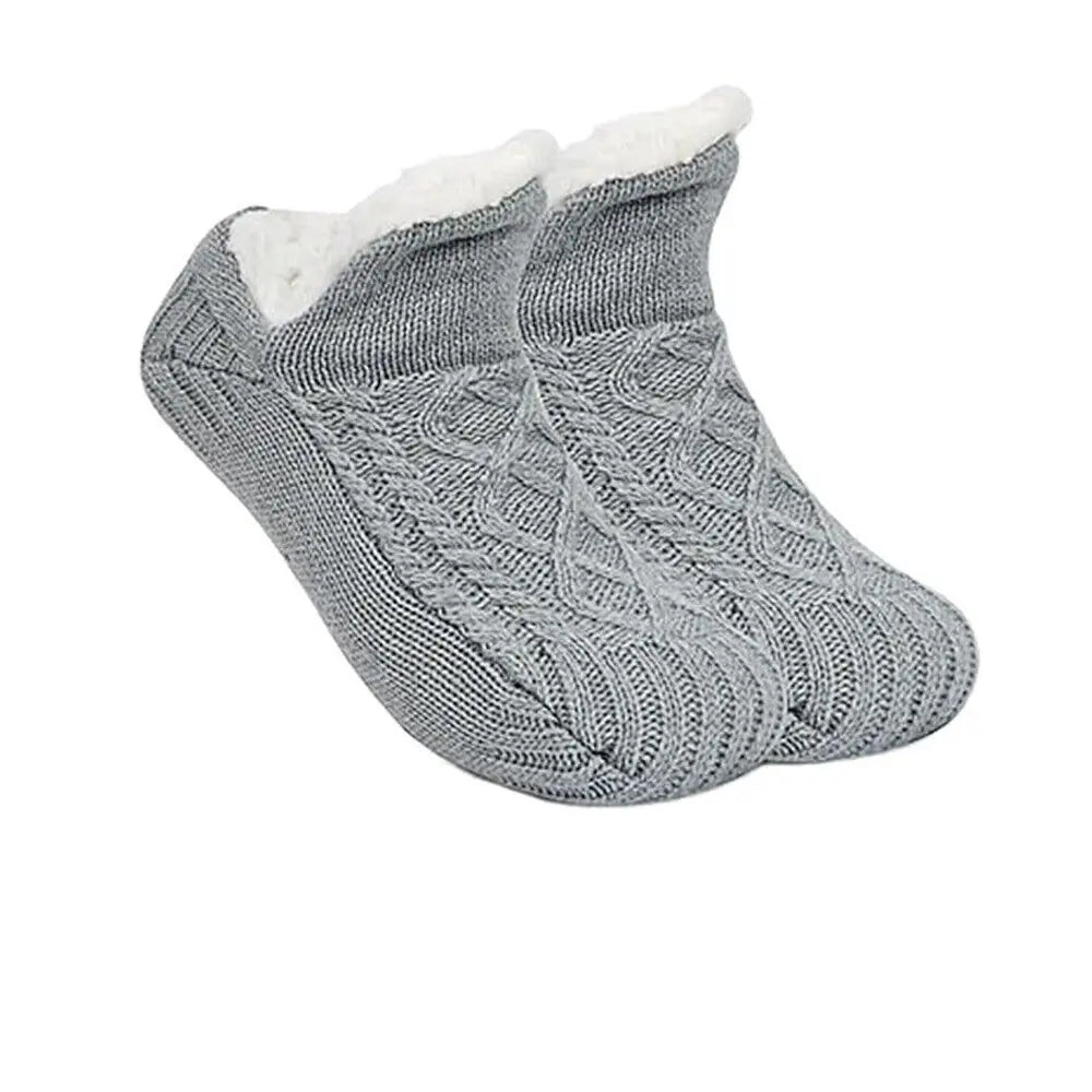 Non-Slip Socks – Warm Fleece Winter Floor Socks