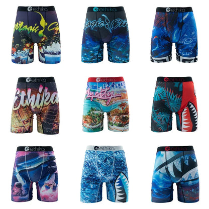Men's Boxer Shorts Breathable Printed Trunks S-3XL
