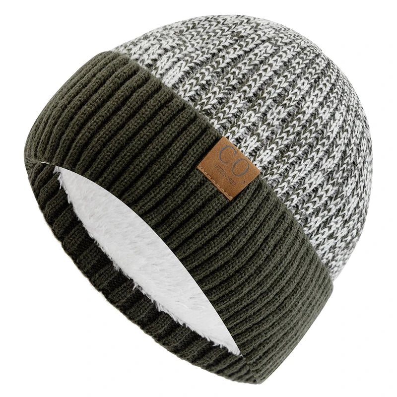 Winter Beanie – Unisex Warm Fur-Lined Knitted Hat