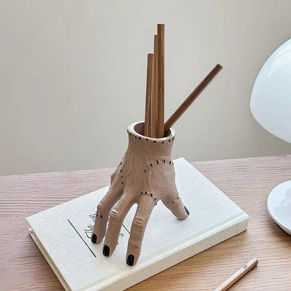 Halloween Hand Pen Holder, Horror Palm Desk Decoration