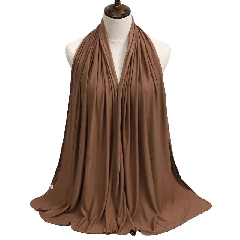 Cotton Hijab Scarf Soft Jersey Muslim Head Wrap for Women