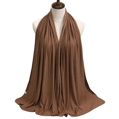 Cotton Hijab Scarf Soft Jersey Muslim Head Wrap for Women
