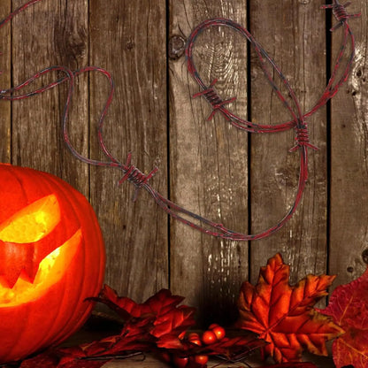 Halloween Barbed Wire Decoration 2.5m Fake Fence Prop