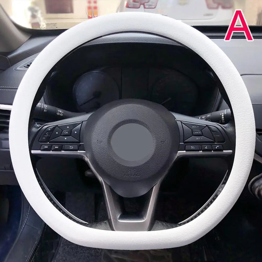 Silicone Steering Wheel Cover Universal Anti Slip Stretch Fit