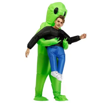 Inflatable Alien Costume for Adults and Kids Halloween Party