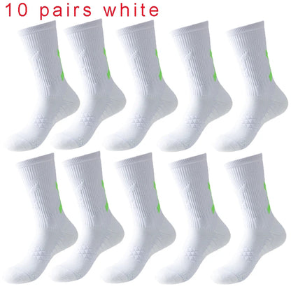 Men's Basketball Socks with Thick Bottom for Sports & Training
