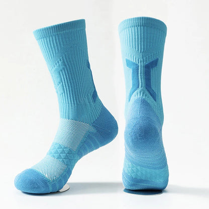 Men's Basketball Socks with Thick Bottom for Sports & Training
