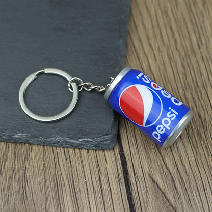 Mini Bottle Keychain Pendant Unisex Novelty Metal Keyring Accessory