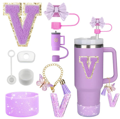 Tumbler Accessories Set – 8PCS Silicone Straw & Cup Covers