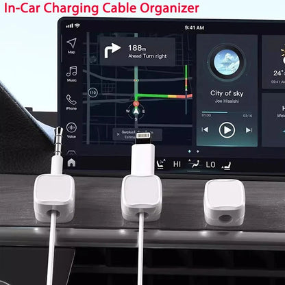 Magnetic Cable Clips Adhesive Cable Organizer for Desk and Home