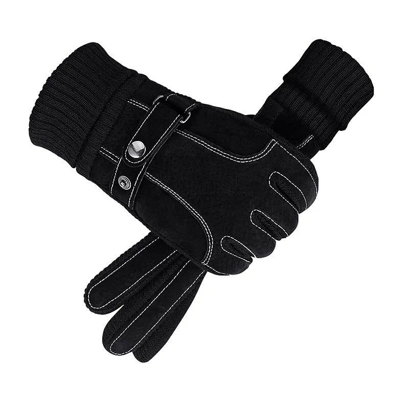 Men's Winter Motorcycle Gloves Warm Touchscreen Anti-Slip