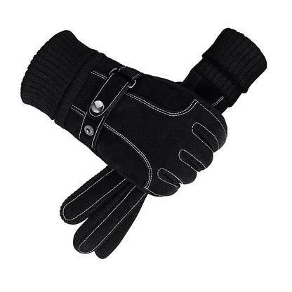 Men's Winter Motorcycle Gloves Warm Touchscreen Anti-Slip