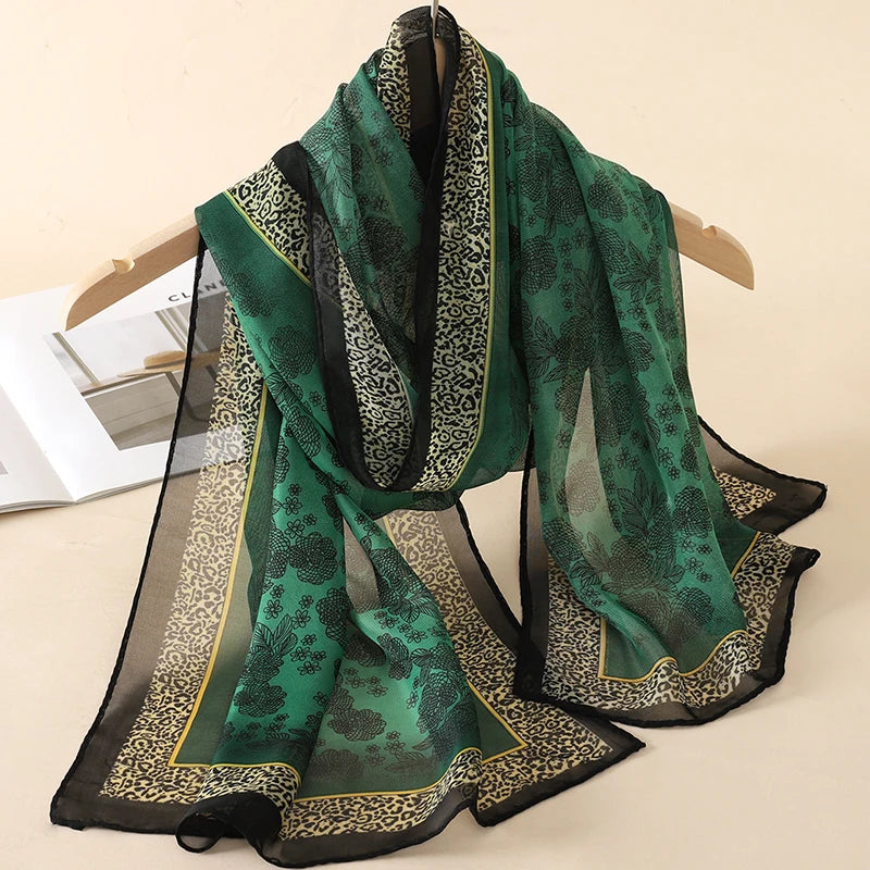 Chiffon Scarf for Women, 50×160cm Lightweight Summer Shawl