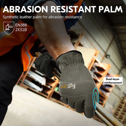 Work Gloves Touchscreen Anti-Slip Utility Gloves for Men and Women