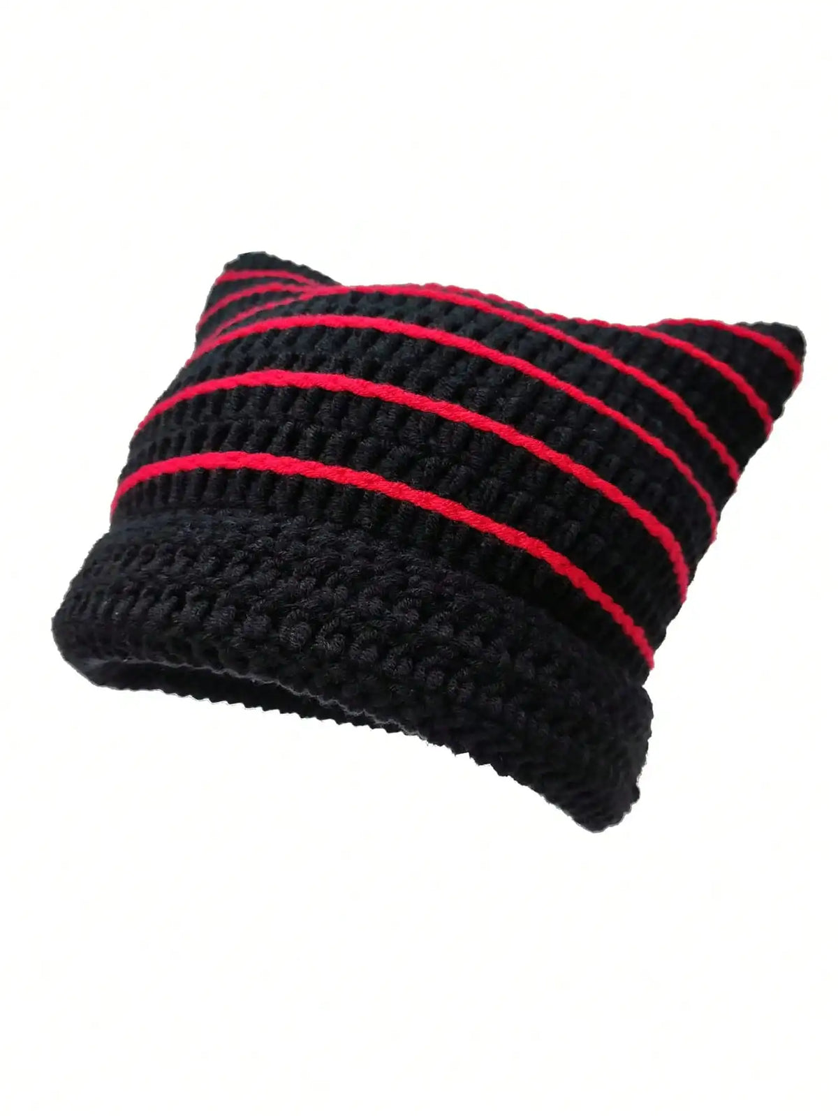 Women's Cat Ear Beanie Warm Knit Winter Hat 56-60cm