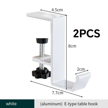 Desk Bag Hook – Punch-Free Hanging Holder for Bags & Accessories