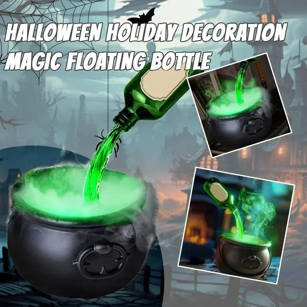 Halloween Witch Cauldron with LED Lights and Fog Effect