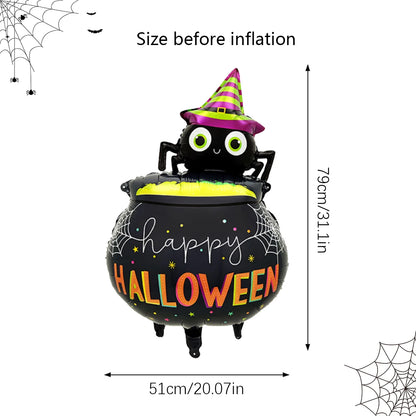 Halloween Spider Balloon Aluminum Foil Party Decoration 1-2PCS