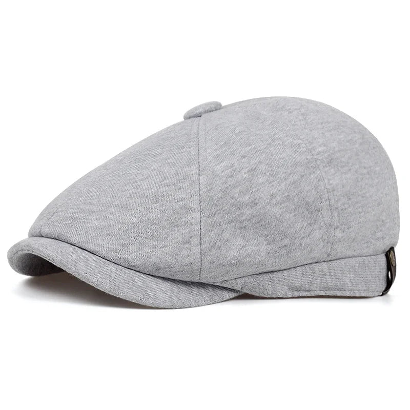 Newsboy Cap Plaid Octagonal Flat Cap for Men and Women