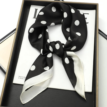 Women's Square Scarf 70x70cm Satin Print Wrap
