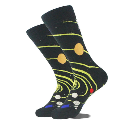 Men's Funny Socks, Novelty Cotton Crew Socks, Crazy Designs