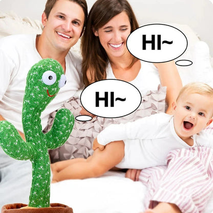 Dancing Cactus Toy with Talking, Singing and Repeating Functions