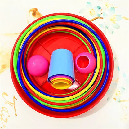 Ring Toss Game for Kids, 2-in-1 Stacking Cups Toy