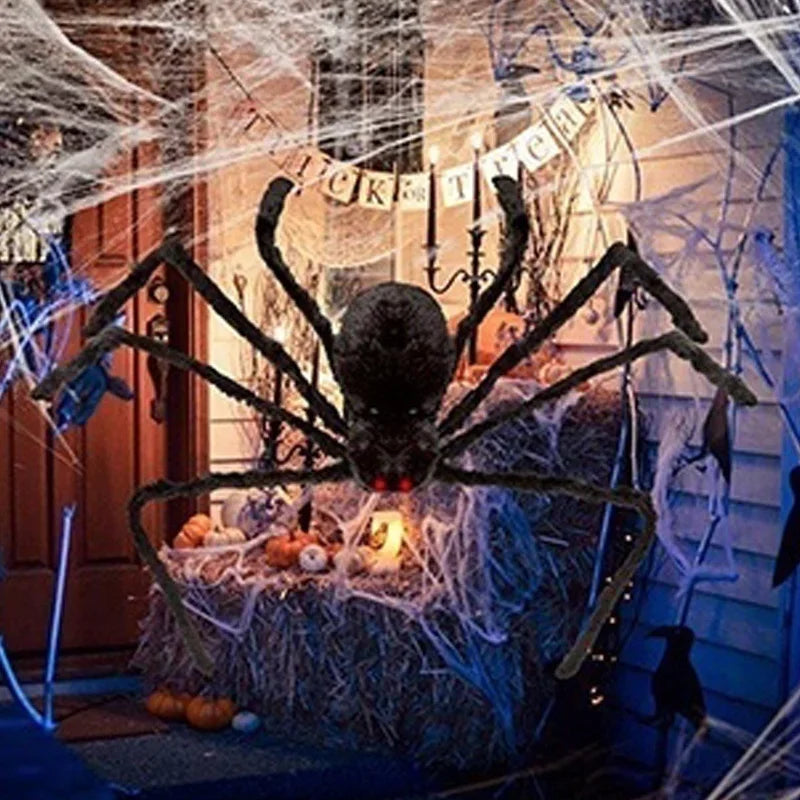 Halloween Spider Decoration – Giant Plush Spider Prop