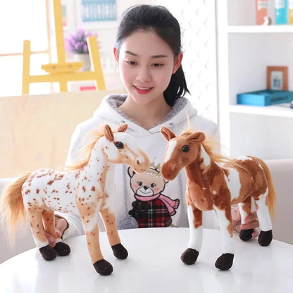 Horse Plush Toy, 28cm Soft Stuffed Animal for Kids and Teens