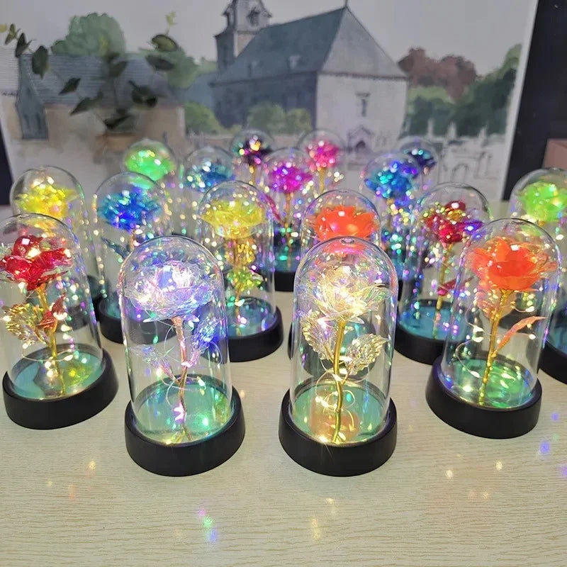 Artificial Rose LED Light Flower for Valentine’s Day Wedding Decor