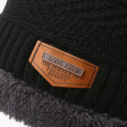 Men's Winter Hat Scarf Gloves Set – Warm Knit Accessories