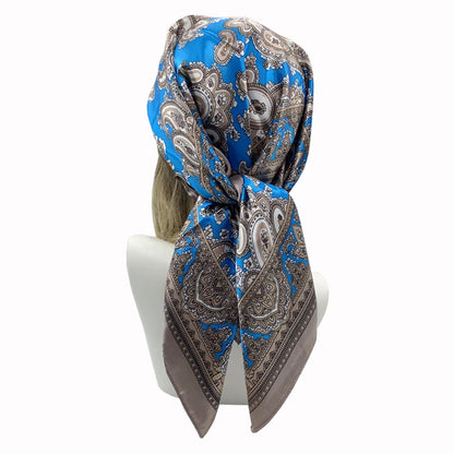Women’s Square Scarf – 90cm Printed Shawl & Head Wrap
