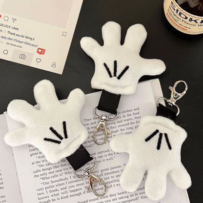 Plush Keychain Cute Glove Pendant for Bags and Accessories