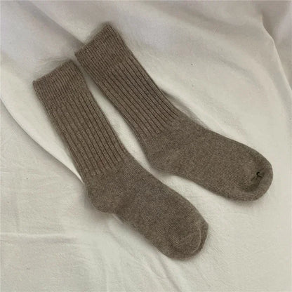 Women's Thermal Socks, Thick Wool Blend Warm Crew Socks