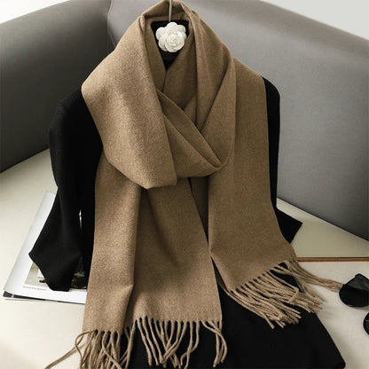 Women's Winter Scarf – Long Warm Solid Shawl Wrap