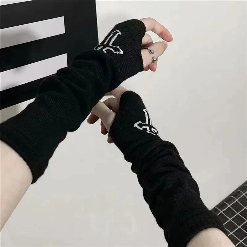 Fingerless Gloves – Long Gothic Arm Warmers for Men & Women