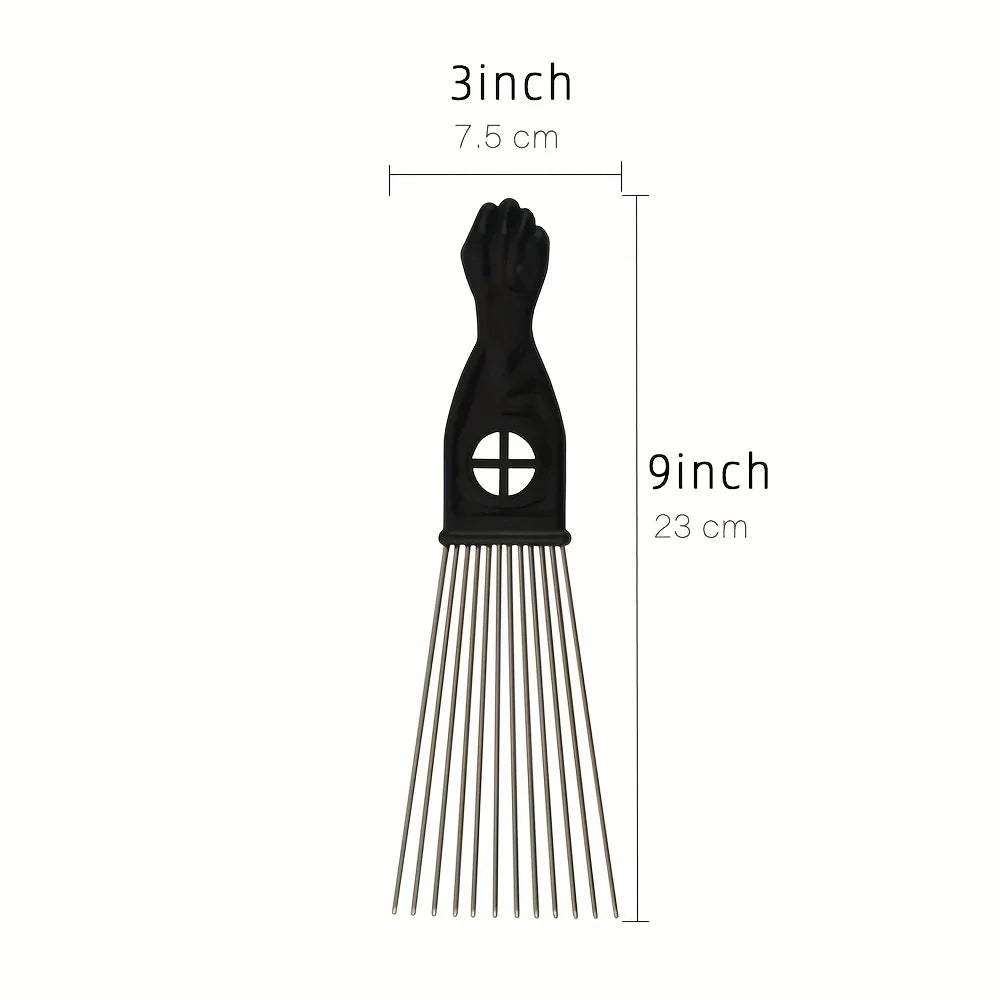 Metal Hair Pick Comb for Hair Styling and Detangling